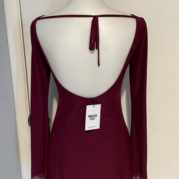 Princess Polly Lukea Long Sleeve Mini Dress Mauve - Size 6 - NEW With Tags. - Picture 4 of 16